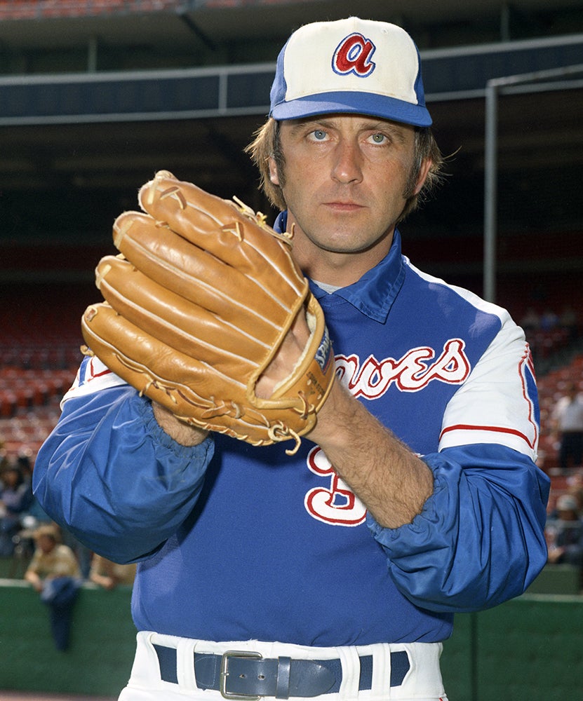 Phil Niekro in Braves uniform